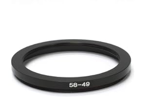 Pixco 58mm-49mm Adaptador inverso Lente Anillo de inversión-Paso hacia Abajo Filtro de Metal Anillo Adaptador Adaptador de 58 mm a 49 mm Accesorio-58 mm Lentes (58 mm-49 mm)