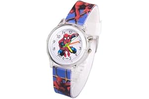 MAXPRO FRANCE Reloj Spiderman Luminoso para niños y niños – Reloj superhéroe con luz Multicolor, Correa, Infantil, Colorido