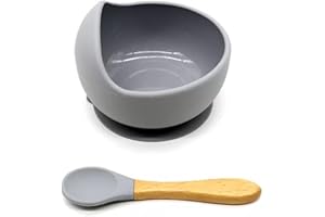 Gubby Gups® Rutschfeste Baby Breischale mit Saugnapf - BPA-freie Bowl Schüssel für Babynahrung, Baby Schüssel Set mit Saugnapf Teller Set, Geschirrset kinder, Mikrowellengeschirr