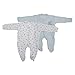 Baby Patterned Long Sleeve Sleep Suits Boy, Girl And Unisex Options (Pack Of 2) (Height: 56-62cm Weight: 6.5kg (0-3 Months)) (Blue)