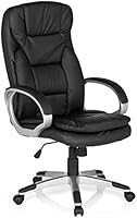 Hjh Office 711000 Si&egrave;ge de bureau-Fauteuil de direction Marco 100 Simili Cuir Noir