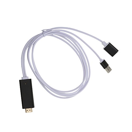 Gazechimp 1080p HDMI HDTV AV Adapter Kabel Für iPhone 5 / 5s / 5c / 6/6 plus / 6s / 6s plus , iPad Air 2, iPad Mini 2/3/4 - Weiß