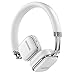 Price comparison product image Harman/Kardon Soho Wireless NFC Bluetooth Slim Foldable On-Ear Leather Headphones and Carry Case Compatible with Apple iOS and Android Smartphones, Tablets and MP3 Devices - White