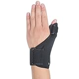 Thumb & Wrist Brace, Risingmed Medical Thumb Support Splint,Dynam (black) ic Spring Stabilizers Support - Help Relieve Thumb/Wrist Pain/Tendonitis/Sprains and Strains with Adjusted Size