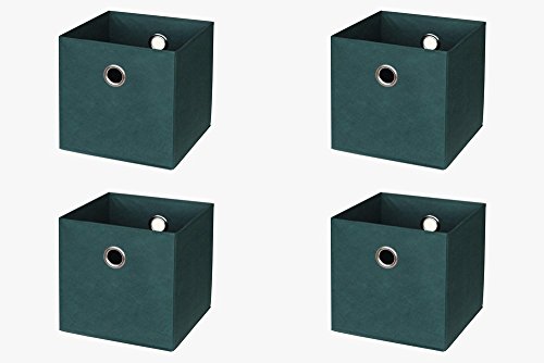 Ikea Kallax / Expedit Regal Box (4er Set) in petrol