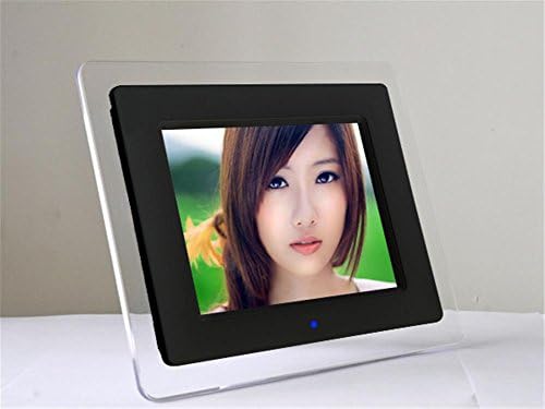 digital FhotoAcrylic LED HD Digital Photo Frame Multimedia Support Music and Video Playback SD Memory Card &amp; Remote Applicable for Any Gifts Occasions , black , 10 inch