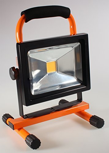 Sila Profi Work LED Arbeitsscheinwerfer Dimmbar - Akku Arbeitsleuchte 20W - 1800 Lumen - 4200K - inkl. Magnethalterung - Partylicht Werkstattlicht Baustrahler Handscheinwerfer