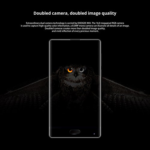 DOOGEE MIX 4G FDD-LTE Smartphone Android 7.0 5.5 Pollici Octa-core 2.5GHz 6GB RAM 64GB ROM Doppia Fotocamera Posteriore16.0MP + 8.0MP Front 5.0MP Batteria 3380mAh Impronta Digitale Dual Sim Carica Rapida