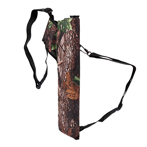 Baoblaze Carquois de Flèche Arc Dorsal Sac à Epaule de 3 Tubes Porte 30 Flèche Pour Tir à L'arc