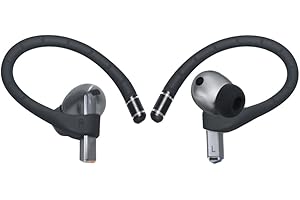 UMVOWUXA Ganci per orecchie in silicone, adatti per Samsung Buds 3 Pro e Buds 3, accessori sportivi antiscivolo, comodi da indossare, colore nero