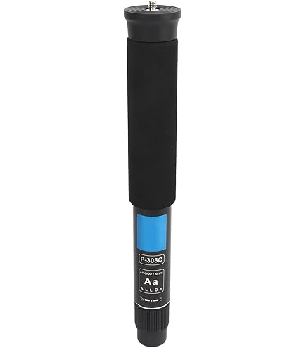 Manbily Monopiede per fotocamera in fibra di carbonio portatile compatto e leggero, con borsa da trasporto e manico per bastone da passeggio, Videocamera, 6 sezioni fino a 61 pollici (C-555L Manbily Monopiede per fotocamera in fibra di carbonio portatile compatto e leggero, con borsa da trasporto e manico per bastone da passeggio, Videocamera, 6 sezioni fino a 61 pollici (C-555L