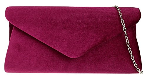 burgundy velvet clutch bag
