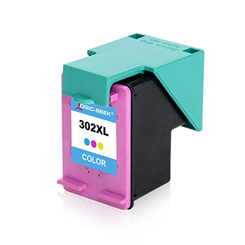 2 Logic-Seek Tintenpatronen kompatibel für HP Deskjet 3630 302XL HP Deskjet 3636 Officejet 3831 OfficeJet 4655 Envy 4525 - 3