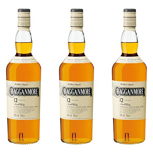 Cragganmore 701719 - Juego de 3 Botes de Whisky (40%, 700 ml)