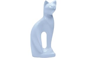 Royal Rapture Urn for Ashes Charming Funeral Memorial Cremation Cat Figurine Pet Love Urns decorative|Alloy|(White Cat,9") RCM01-01
