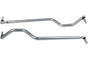 EpheyFIF Tirante di trascinamento del collegamento di trascinamento dello sterzo sinistro/destro, per John per Deere GY20491 GY20492, set di aste di trazione della catena di trascinamento dello sterzo