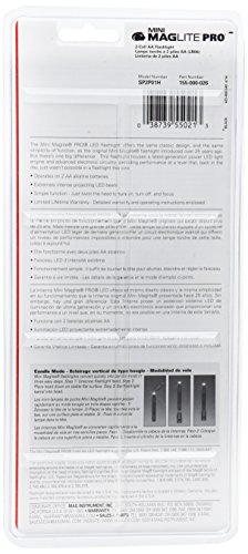 Mag-Lite Mini Pro LED Taschenlampe, 226 Lumen, ANSI Standard getest, schwarz SP2P01H - 2