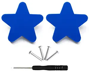Codall Kids Dresser Knobs Safety Soft Rubber Knobs Blue Star Cartoon Pulls Knobs for Bedroom Cute Drawer Knobs Cabinet Pulls (L-Blue Star, 2 Pack)