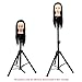 Anself Hairdressing Tripod Hair Wig Training Head Mold Holder Stand