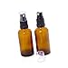 50ml Moulded Amber Glass Atomiser Spray Mister Bottle x 5 - With Free Storage Box
