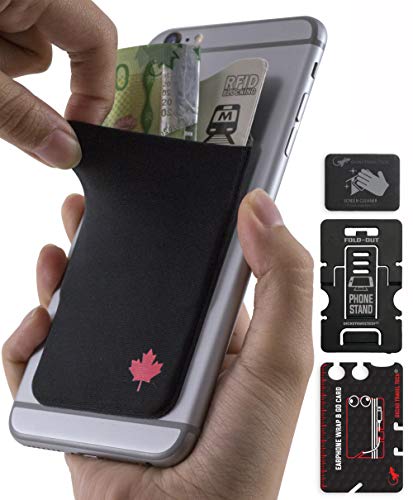 The Gecko Adhesive Card Wallet for Cell Phones, Ultra Slim & Custom Designed (Canadá)