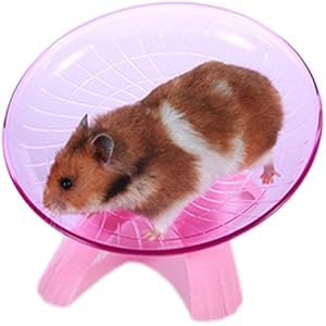 Vi.yo Hamster Fliegende Untertasse Übung Rad Kleintiere Übung Spielzeug Stille Spinner für Pet Syrian Hamsters Ratte Kunststoff 18 cm / 7