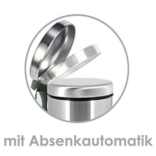 bremermann® Treteimer, mit Absenk-Automatik, Anti-Fingerabdruck, 12 L, matt, 6803 - 4