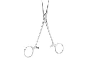 JIMFOTY Pinzas médicas, pinzas de bloqueo Pinzas hemostáticas rectas quirúrgicas de acero inoxidable ideales para herramientas de hobby, pesca y taxidermia