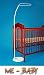 COMPLETE UNIVERSAL FREE STANDING DRAPE / CANOPY HOLDER / MOSQUITO NET ROD - CAN BE USED WITH CRIB, CRADLE, MOSES BASKET, BASSINET, COT, COT BED