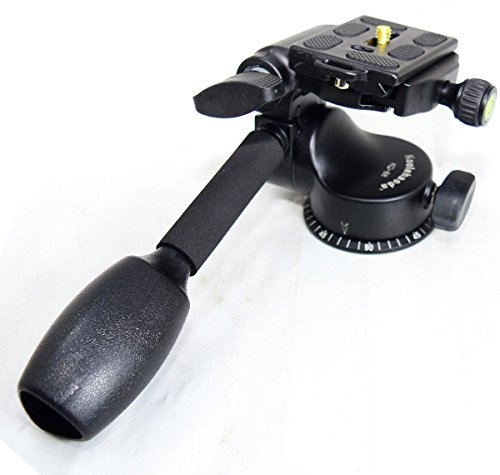 Koolehaoda 360 ° -single manija bola de la pista de amortiguación hidráulica tridimensional con Placa de liberación rápida para-Trípodes Monopies