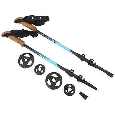 Guidetti Bâtons de marche vendus à la paire Guidetti Rando alpes 3b easy lock Noir 15697