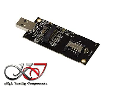 KALEA-INFORMATIQUE Adaptateur USB 3.0 pour Carte M.2 WWAN LTE (M2 B Key) avec Support SIM. Compatible ME906 EM7345 ME936 ME206 EM7305 EM7355 MU736