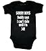 SORRY BOYS DADDY SAYS I CAN'T DATE UNTIL I'M 30! ~ FUNNY BABY GROW ~ CHOICE OF SIZES AND COLOURS