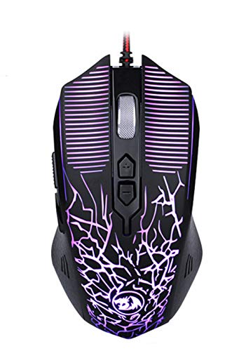 Preisvergleich Produktbild IGRNG Gaming-Mauskabel, 7-farbig Leuchtend,Schwarz