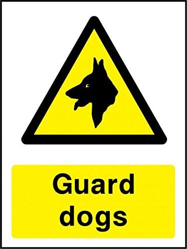 Sign Time | Guard dog sign sign (Rigid PVC) | Manufacturing | Protection | Home | Security | UK Made