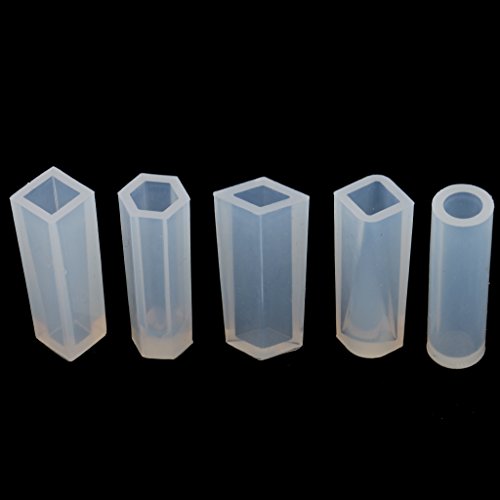 MagiDeal 5 Stück Sortierte Schmuck Silikonform Schmuckgießform Gießform silicone mould – Klar2, Größe2 - 8