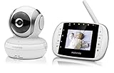 Motorola MBP 33S – Video Babyphone mit 2.8 Zoll Farbdisplay und bis zu 300 Meter Reichweite, weiß - 3