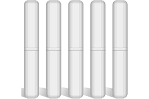 stonylab PTFE Magnetic Stirring Sticks Set, 5 Pack Magnetic Stirring Rod 60 mm PTFE Coated Stirring Rod Set Magnetic Stirring Rods White Stirrer for Stirrers Laboratory Stirring Plate Rod, Pack of 5