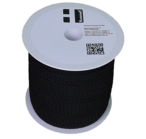 Preisvergleich Produktbild Hummelt® SilverLine-Rope Universalseil Polypropylenseil 6mm 50m schwarz auf Rolle