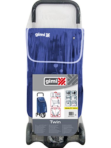 Gimi Twin Einkaufstrolley, blau - 5