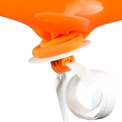 TRENDARIO 100 x Ballonschnellverschlüsse inklusive Polyband | für schnelles und perfektes verschließen von Helium Ballons | lassen Sie die Luftballons einfach steigen - 3