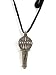 Bindhani Antique Black Silver Oxidized Bajrangi Bhaijaan Pendant Necklace For Men RS.195.00