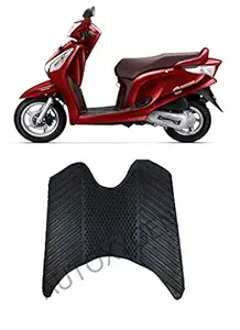 Autoxygen Scooter Foot Mat Black Floor Mat for Honda Aviator