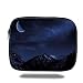 Produktbild Tablet Bag for Ipad air 2/3/4/mini 9.7 inch,Night,Snow Covered Mountain Peaks Winter Trees Scenic Landscape with Moon Sky,Dark Blue Black Coconut