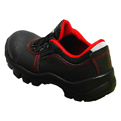 Work Concept Damen Sicherheitsschuh S3 mit rutschhemmender Profilsohle, Farbe:schwarz/rot;Größe:39 - 2