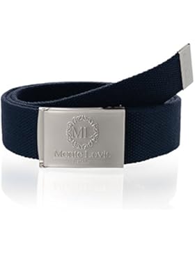 Monte Lovis Canvas Belt stufenlos regulierbar, Stoffgürtel mit matter Schnalle, Canvas Gürtel, Gürtel aus Stoff...
