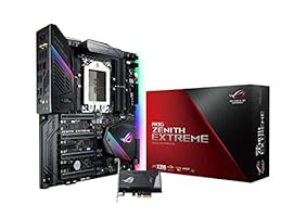 Asus ROG Zenith Extreme Gaming Mainboard Sockel TR4 (eATX, AMD Threadripper X399, Aura Sync, 8x DDR4 Speicher, USB 3.1 Gen 2, M.2 Kühlkörper)