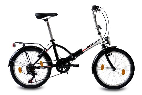 20″ CITYBIKE KLAPPRAD FALTRAD KCP FOLDO 6 Gang SHIMANO schwarz weiss – 50,8 cm (20 Zoll) - 2