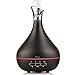 Produktbild YECO Aroma Diffuser, Aroma Luftbefeuchter Holzmaserung Diffuser mit automatischem Sensor und 7 Farben LED Lichter für zuhause, Yoga, Büro, SPA, Schlafzimmer.