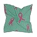 Produktbild Women's Soft Polyester Silk Square Schal Hope Style Ribbon Wishing Star Fashion Print Head Hair Schal Neckerchief Scarves Accessory 23.6x23.6 Inch Multiple Ways Of Wearing Daily Decor